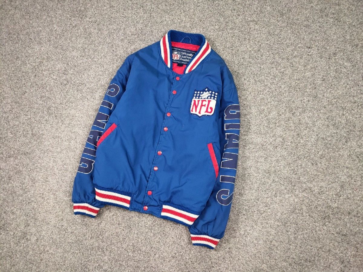 NFL Rare Vintage NFl Giants New York Authentic Bomber Jacket Size US XL / EU 56 / 4 - 3 Thumbnail