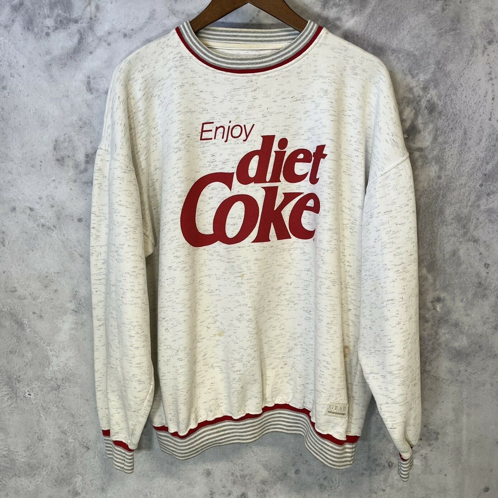 Vintage Enjoy Diet Coke Spell-out Crewneck Sweatshirt