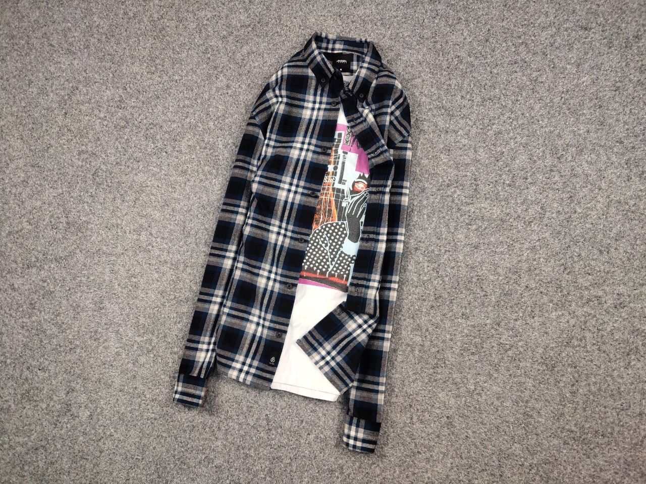 Flannel Vintage Flannel Shirt Travis Scott Style Size US M / EU 48-50 / 2 - 7 Thumbnail