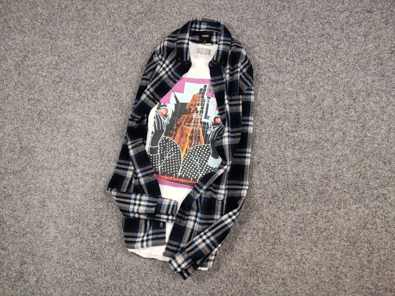Flannel Vintage Flannel Shirt Travis Scott Style Size US M / EU 48-50 / 2 - 9 Thumbnail