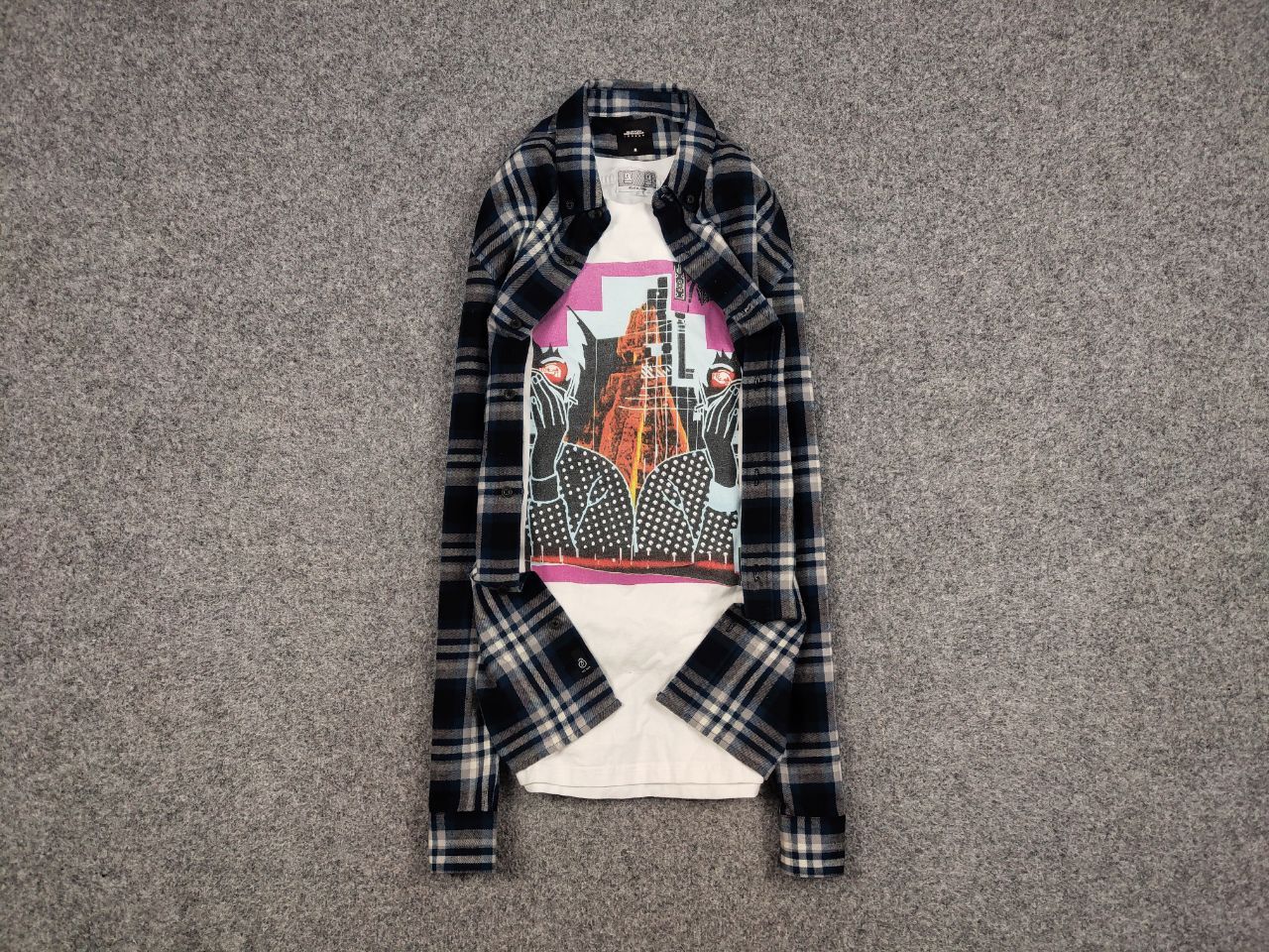 Flannel Vintage Flannel Shirt Travis Scott Style Size US M / EU 48-50 / 2 - 1 Thumbnail