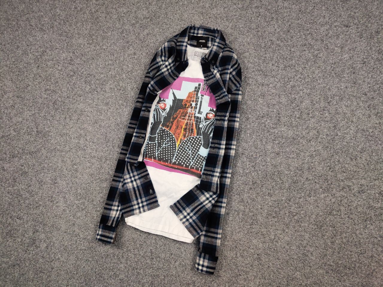 Flannel Vintage Flannel Shirt Travis Scott Style Size US M / EU 48-50 / 2 - 3 Thumbnail