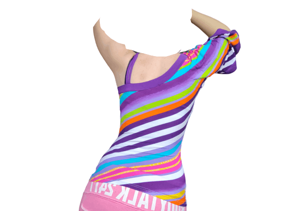 Other Y2K striped top multicolour 2000 style Size S / US 4 / IT 40 - 3 Thumbnail