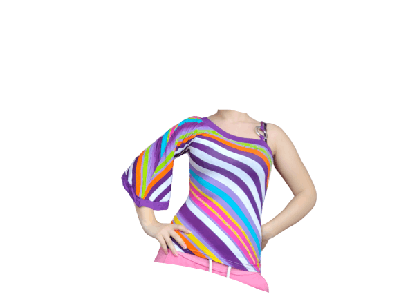 Other Y2K striped top multicolour 2000 style Size S / US 4 / IT 40 - 2 Thumbnail
