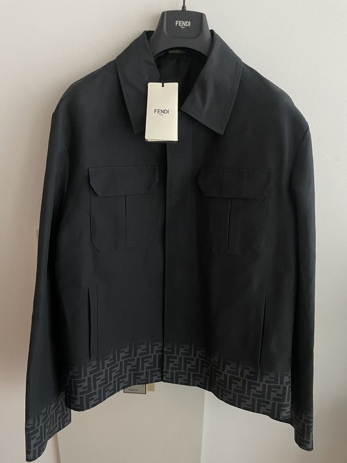 Fendi NEW Rare Runway $3K Value FF Logo Limited Edition Jacket NEW Size US M / EU 48-50 / 2 - 1 Thumbnail