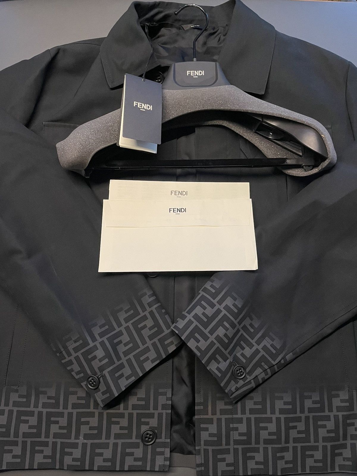 Fendi NEW Rare Runway $3K Value FF Logo Limited Edition Jacket NEW Size US M / EU 48-50 / 2 - 2 Thumbnail