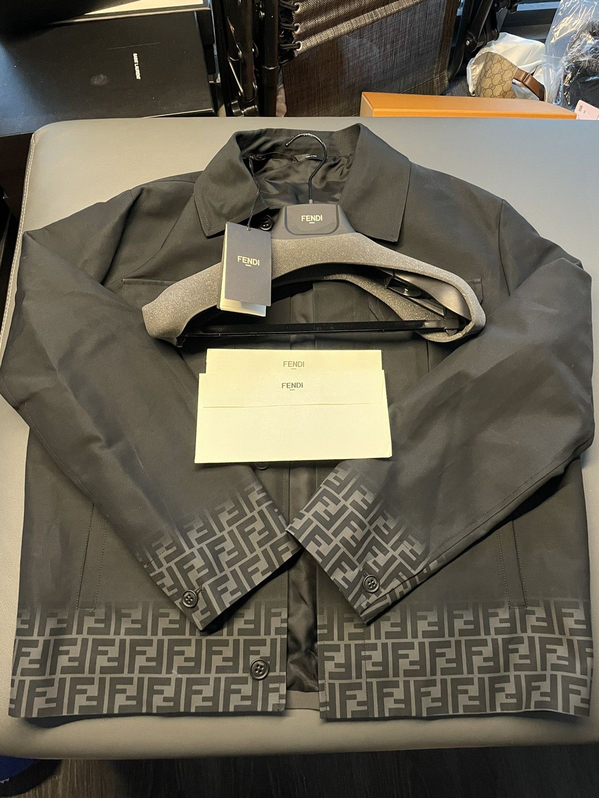 Fendi NEW Rare Runway $3K Value FF Logo Limited Edition Jacket NEW Size US M / EU 48-50 / 2 - 12 Thumbnail