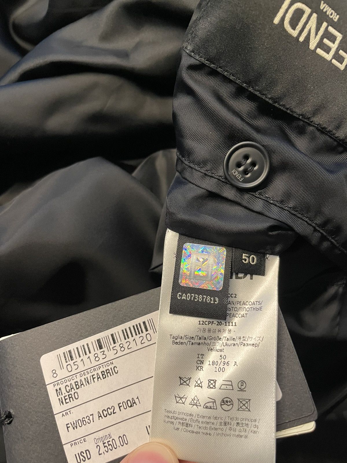 Fendi NEW Rare Runway $3K Value FF Logo Limited Edition Jacket NEW Size US M / EU 48-50 / 2 - 10 Thumbnail