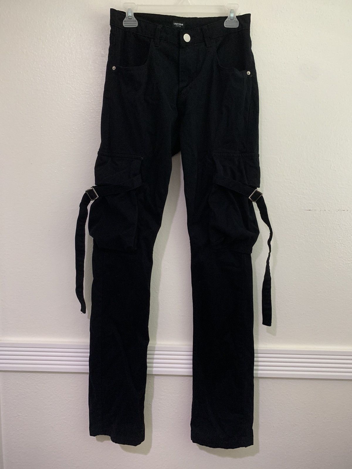 Uniform Studios Uniform Studios Black Strap Cargos Grailed