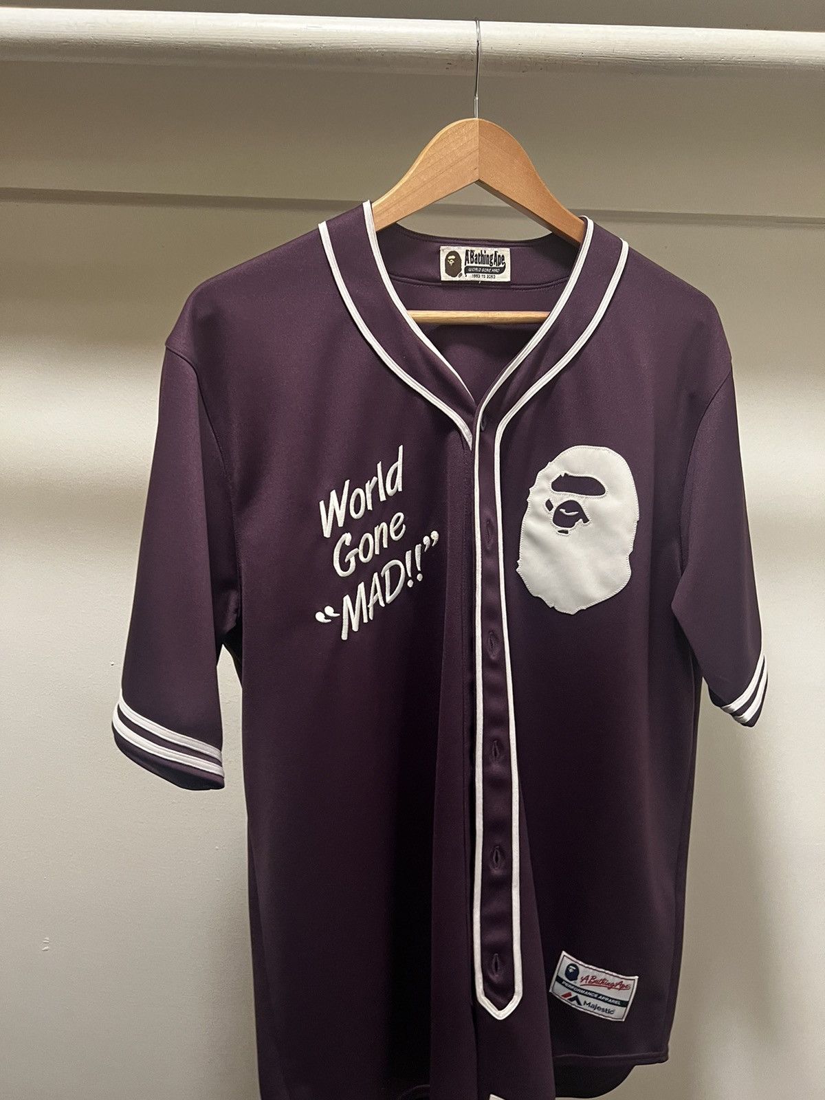 Bape Aape Baseball Jersey, Grailed