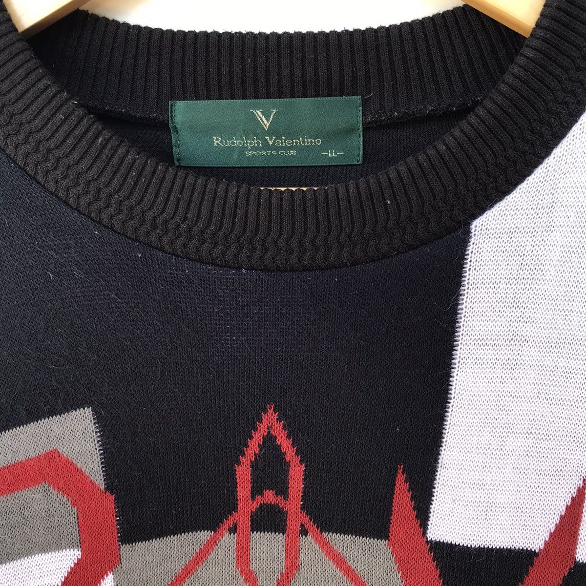 Rudolph Valentino Sports Club Big Logo Spellout Sweatshirt
