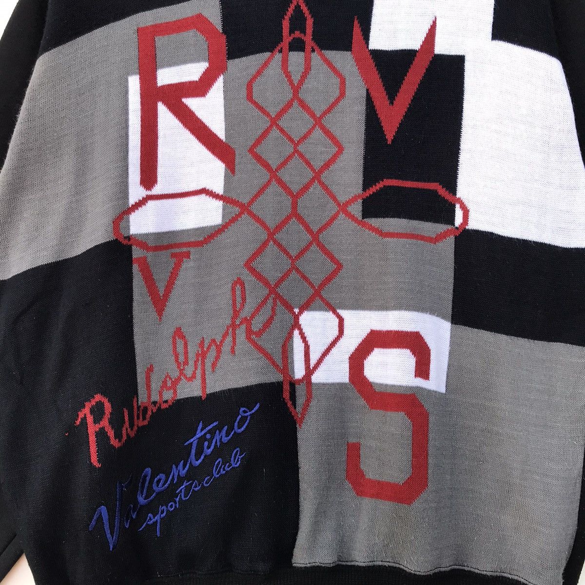 Rudolph Valentino Sports Club Big Logo Spellout Sweatshirt