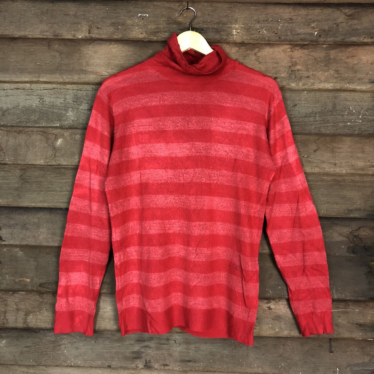 DLL Famock Stripe Pink Shag Shaggy KNitwear #c676