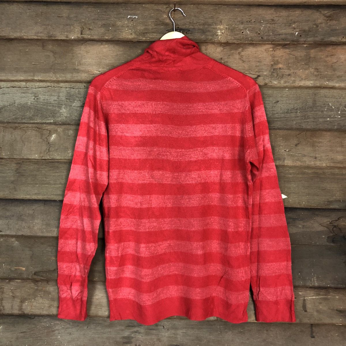 Homespun Knitwear DLL Famock Stripe Pink Shag Shaggy KNitwear #c676 Size US M / EU 48-50 / 2 - 10 Thumbnail