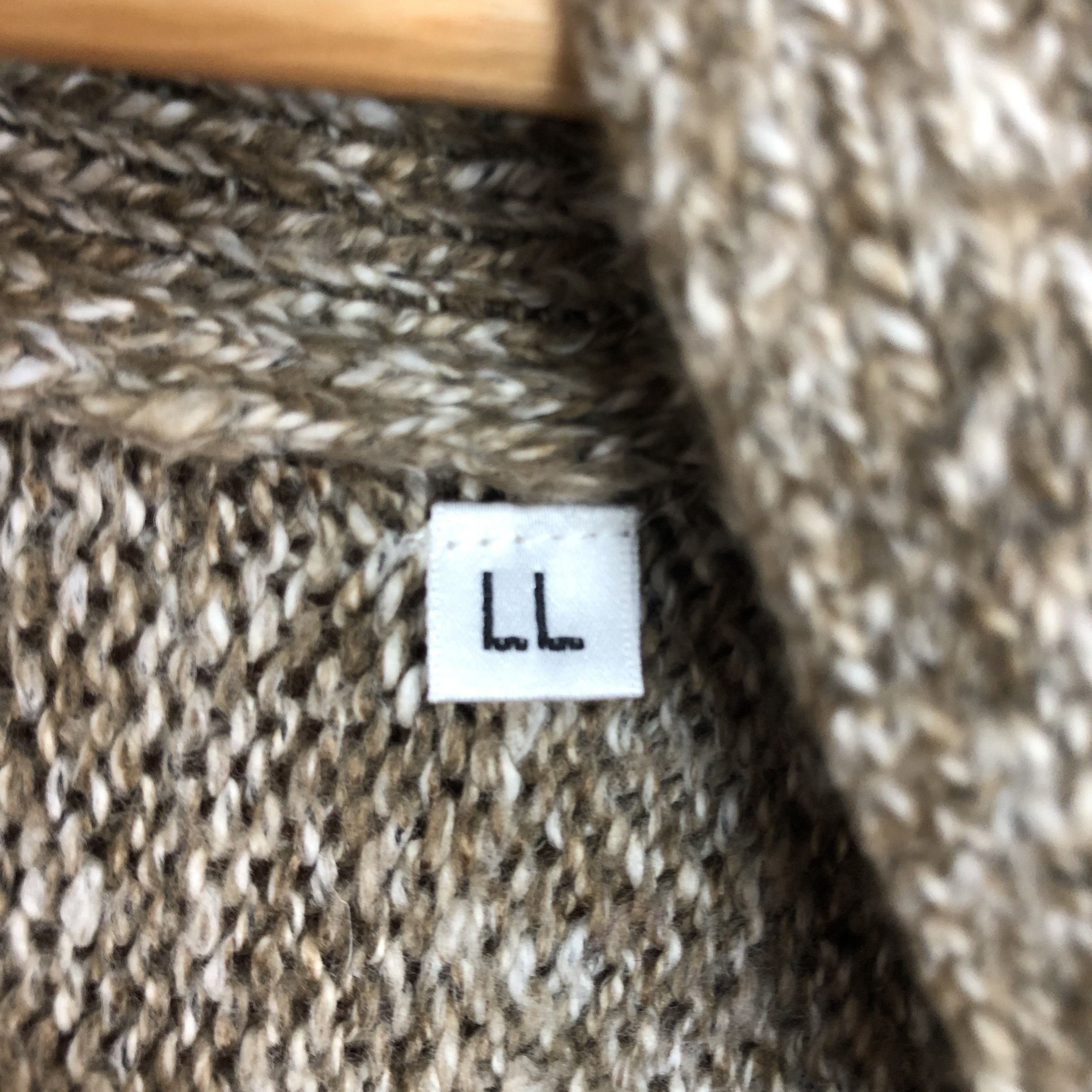 Homespun Knitwear DLL Japan Brown Cardigan knitwear #c448 Size US L / EU 52-54 / 3 - 8 Thumbnail