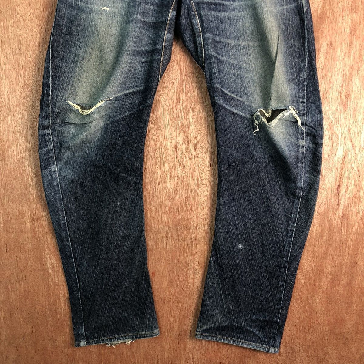 Edwin Edwin Blue Trip Blue distressed Denim Pants #c305 Size US 32 / EU 48 - 3 Thumbnail