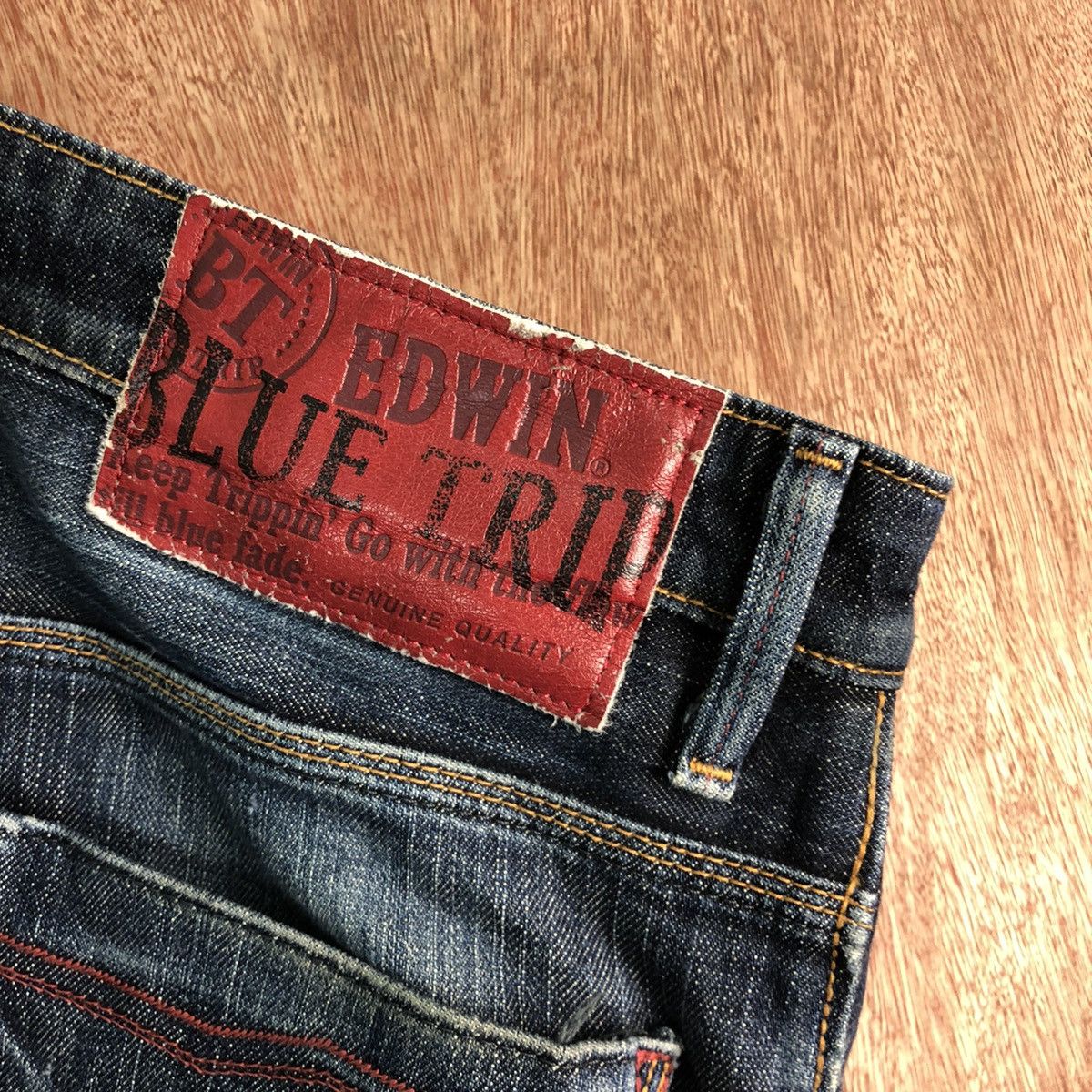 Edwin Edwin Blue Trip Blue distressed Denim Pants #c305 Size US 32 / EU 48 - 12 Thumbnail