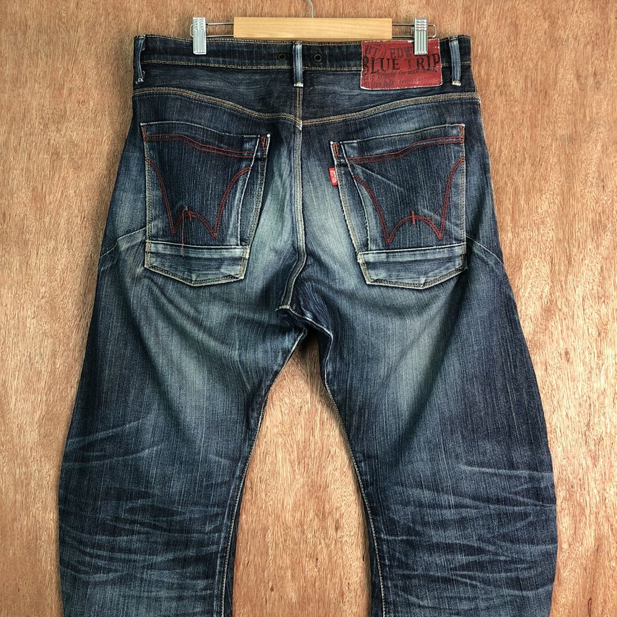 Edwin Edwin Blue Trip Blue distressed Denim Pants #c305 Size US 32 / EU 48 - 9 Thumbnail