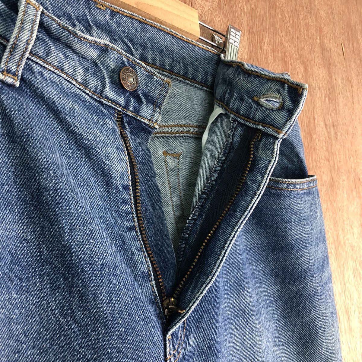 Levi's DLL 505 Levi's Strauss distressed Denim Jeans Pants #c302 Size US 35 - 5 Thumbnail