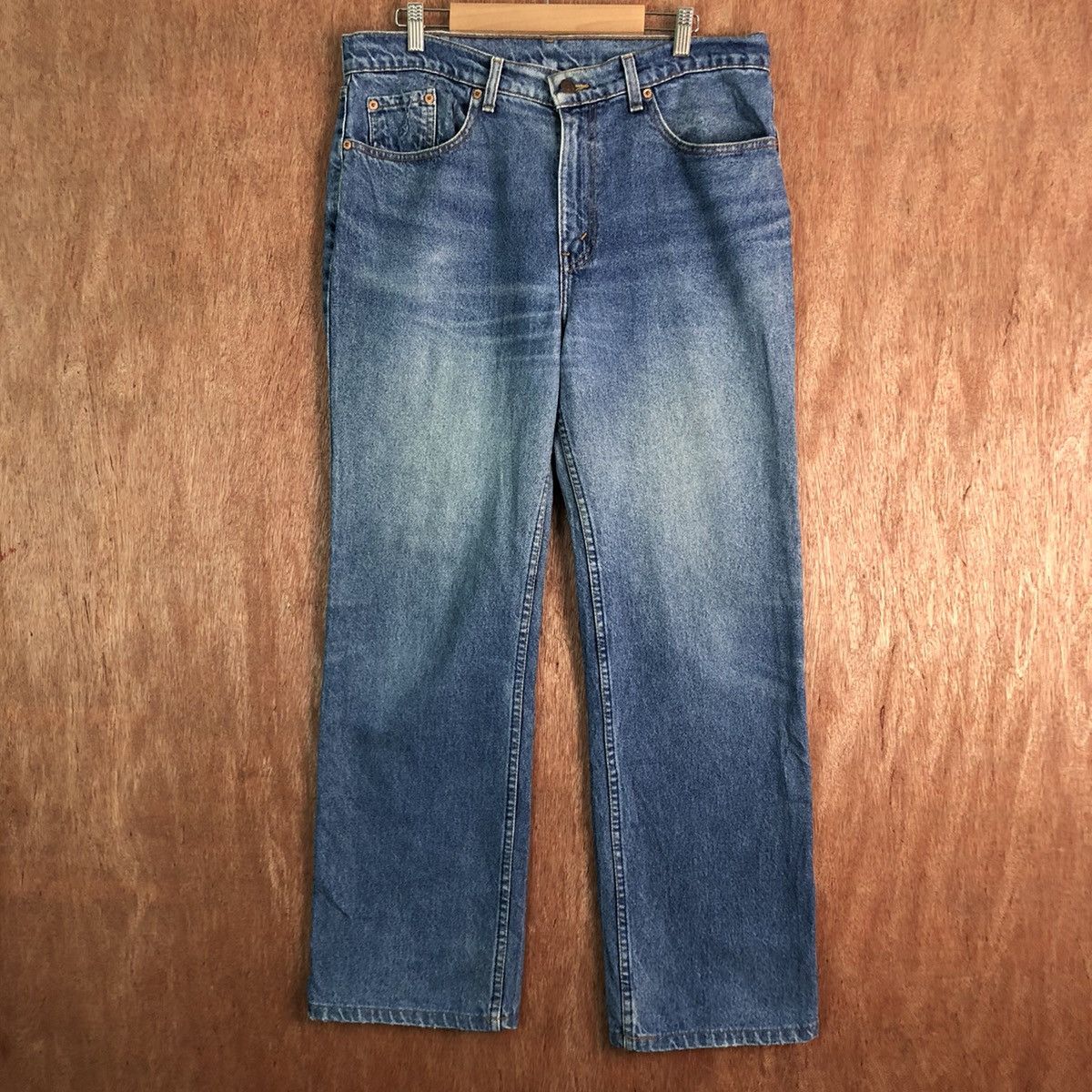 Levi's DLL 505 Levi's Strauss distressed Denim Jeans Pants #c302 Size US 35 - 1 Thumbnail