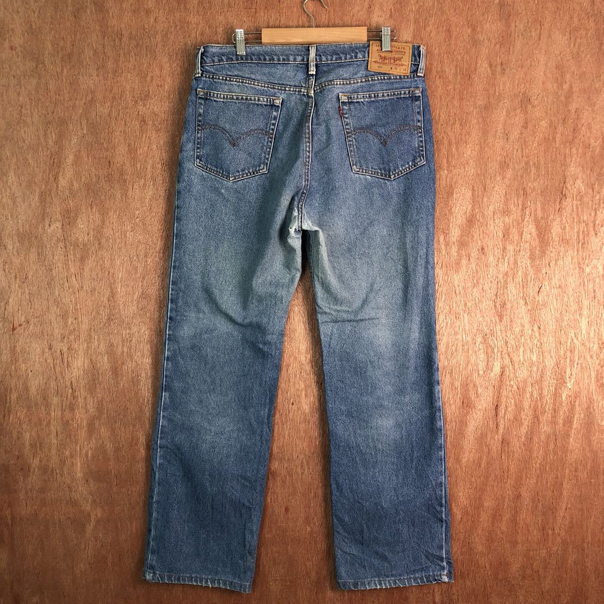 Levi's DLL 505 Levi's Strauss distressed Denim Jeans Pants #c302 Size US 35 - 6 Thumbnail