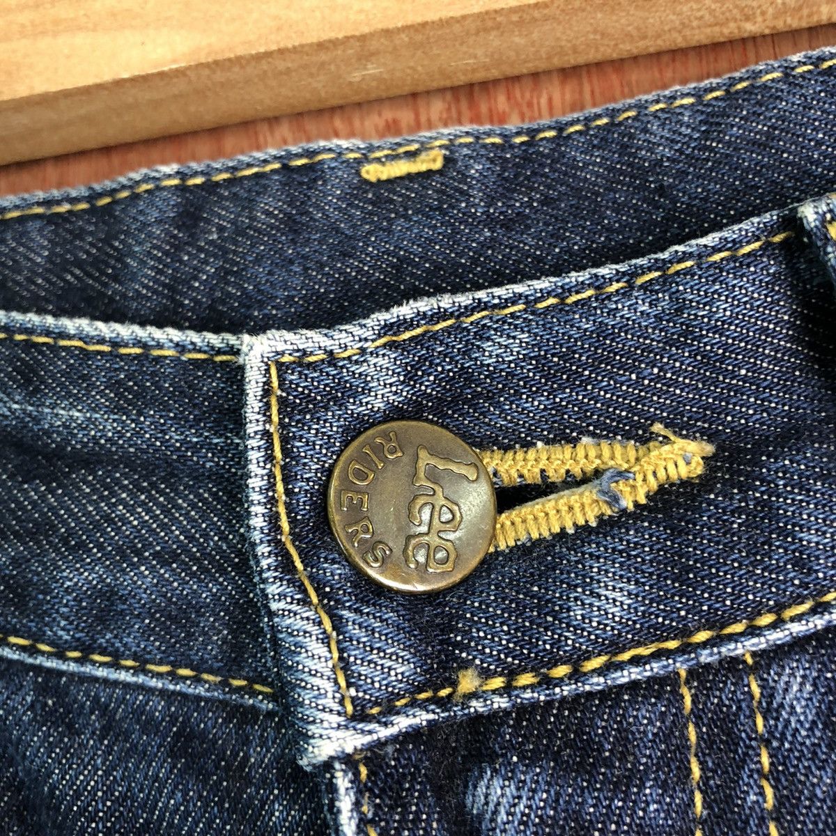 Lee Lee Rider Blue Denim Jeans Pants #c283 Size US 31 - 4 Thumbnail