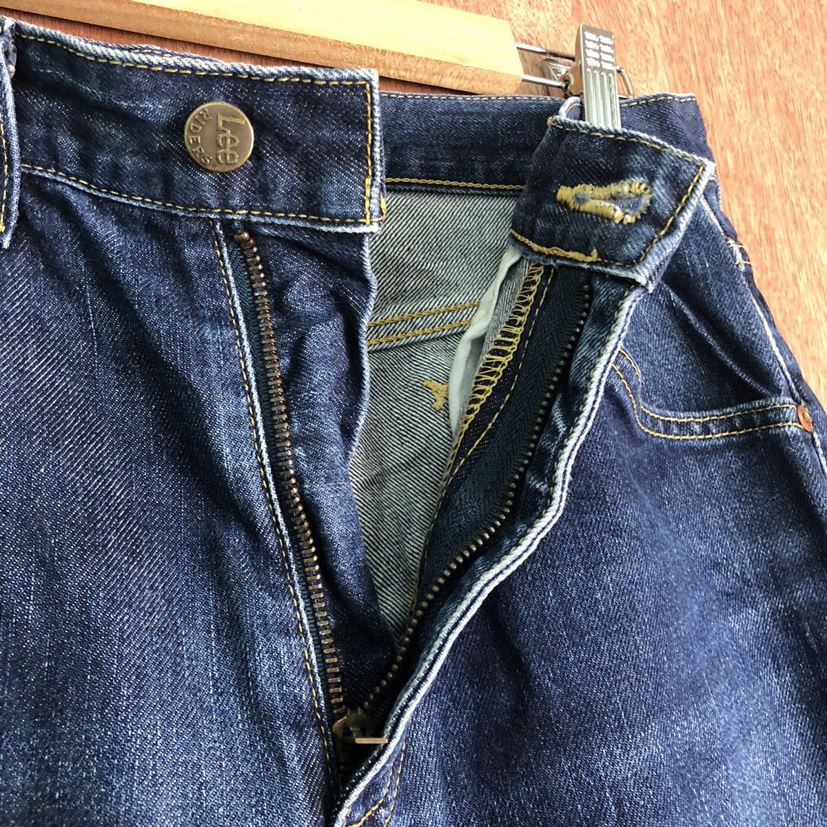Lee Lee Rider Blue Denim Jeans Pants #c283 Size US 31 - 5 Thumbnail