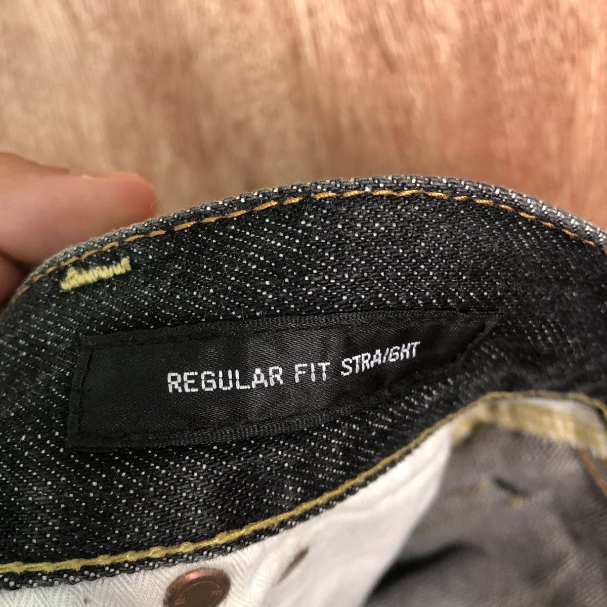 Uniqlo DL UJ Uniqlo Straight Fit Black Denim Jeans Pants #c288 Size US 29 - 12 Thumbnail