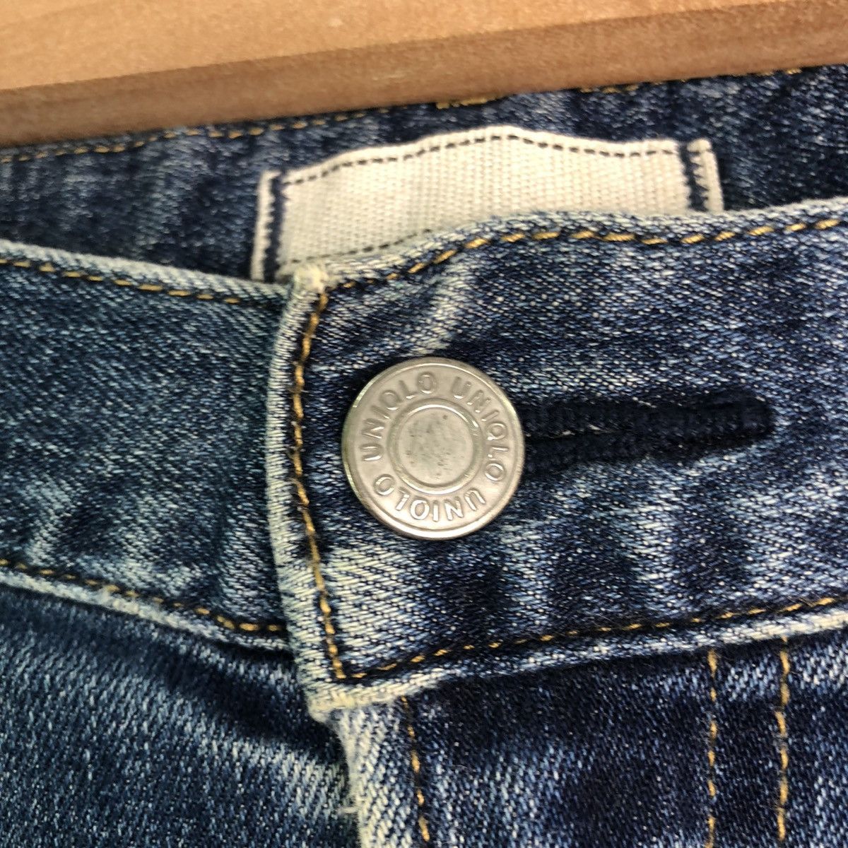 Uniqlo DLL Uniqlo Blue distressed Denim japan vintage Pants #c294 Size US 36 / EU 52 - 5 Thumbnail