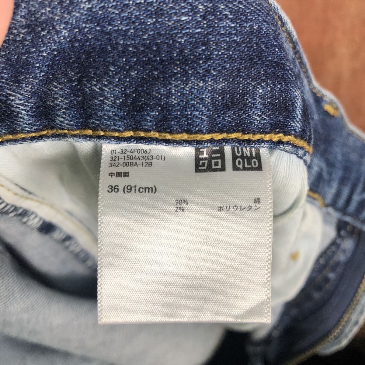 Uniqlo DLL Uniqlo Blue distressed Denim japan vintage Pants #c294 Size US 36 / EU 52 - 9 Thumbnail