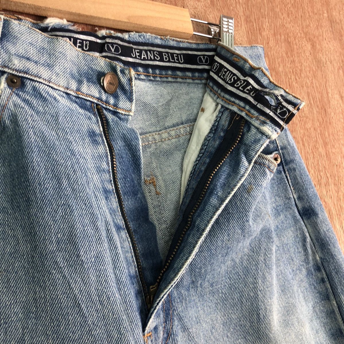 Japanese Brand × Vintage Jeans Bleu Light Blue Denim vintage Jeans Pants #c303 Size US 28 / EU 44 - 5 Thumbnail