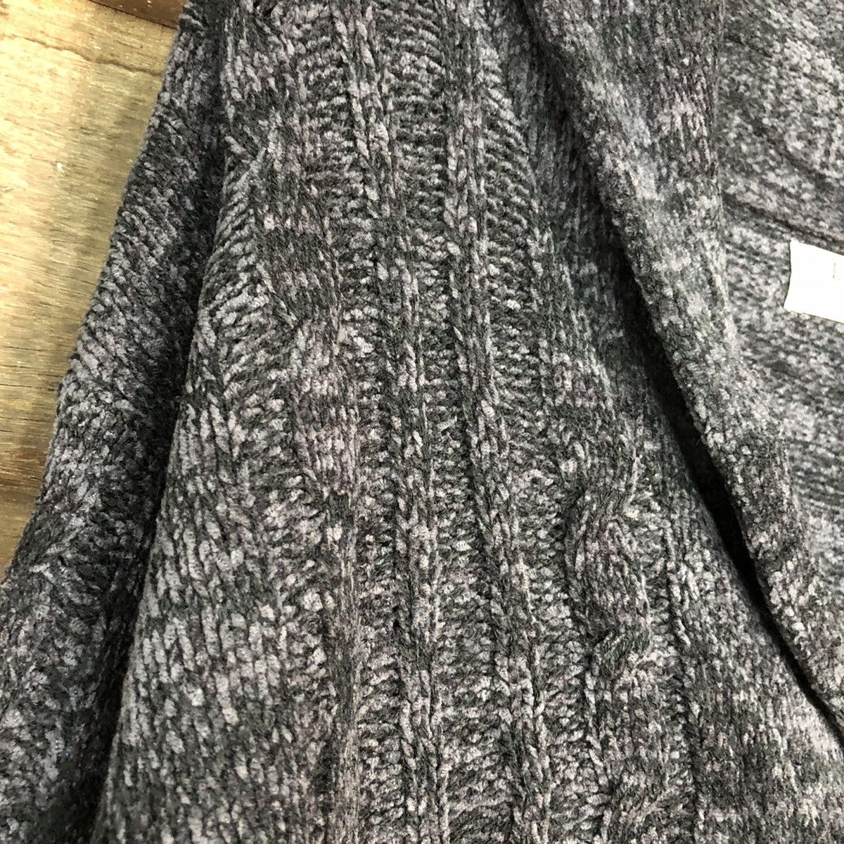Japanese Brand L&B Works Dark Blue Cardigan knitwear japan #H006 Size US L / EU 52-54 / 3 - 7 Thumbnail