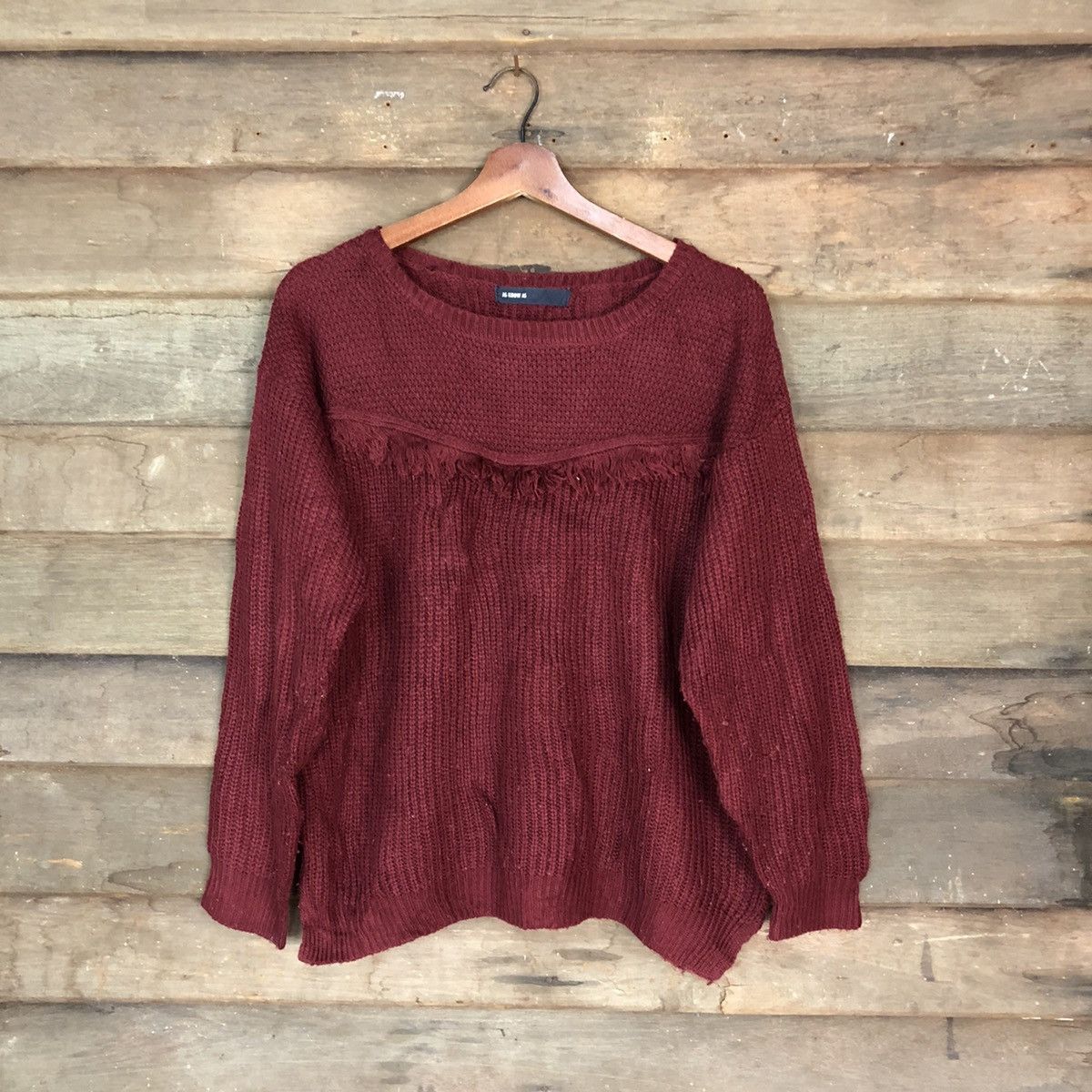 As Known As Red Mohair Knitwear #H007