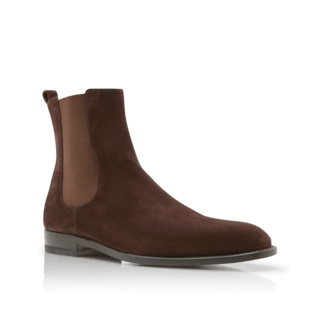 Manolo Blahnik !Hand-Made! Delsa Brown Suede Chelsea Boots Size US 8.5 / EU 41-42 - 3 Thumbnail