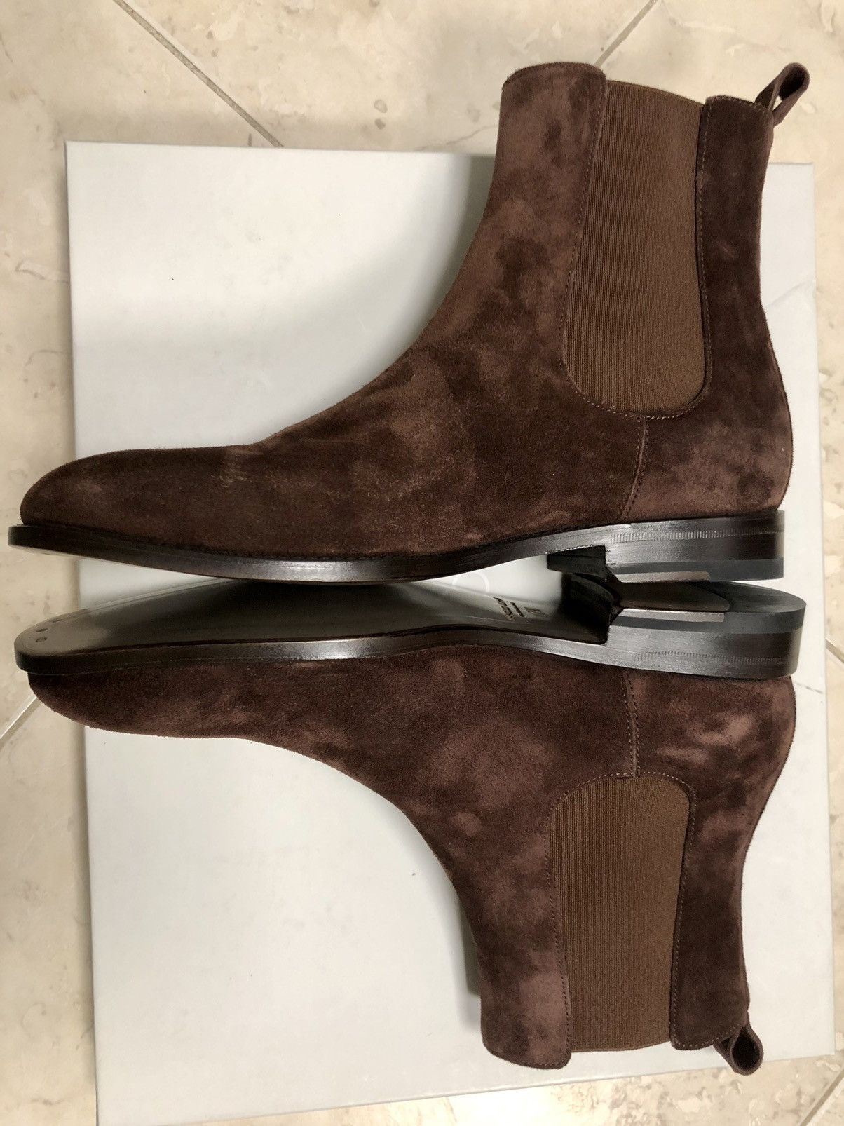 Manolo Blahnik !Hand-Made! Delsa Brown Suede Chelsea Boots Size US 8.5 / EU 41-42 - 14 Thumbnail