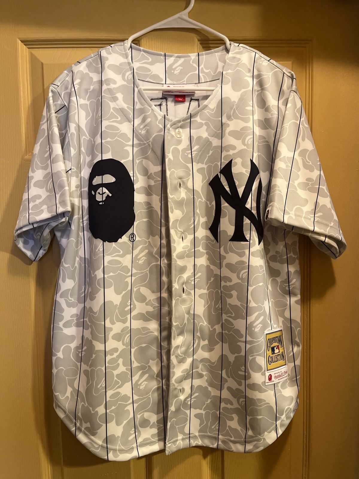 Bape BAPE MITCHELL & Ness NY Yankees Jersey | Grailed