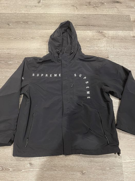 Supreme Supreme Curve Logos Ripstop Jacket | Grailed