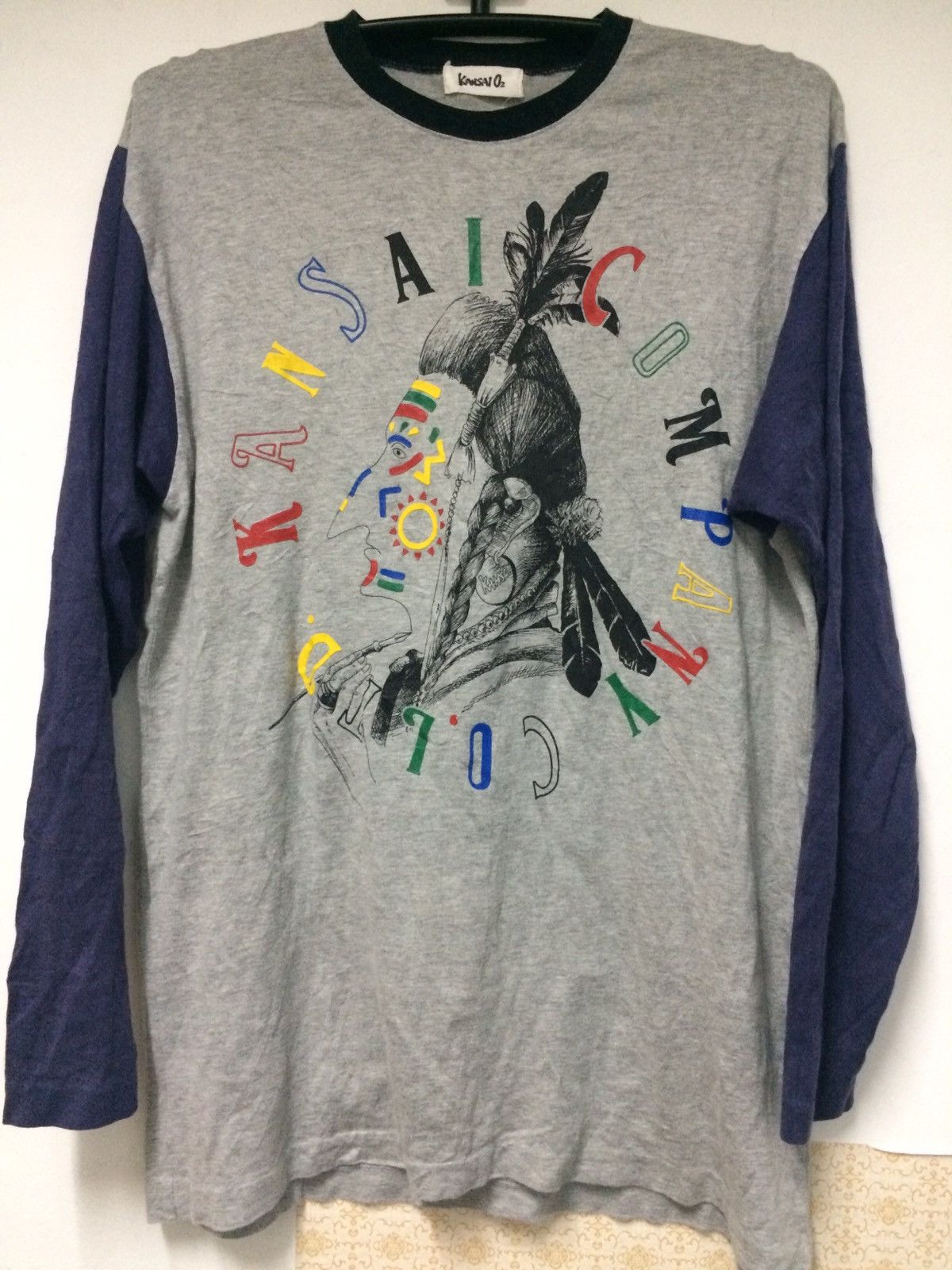 Kansai Yamamoto Vintage Kansai02 Apache Indian Native L/Sleeve Japanese ...