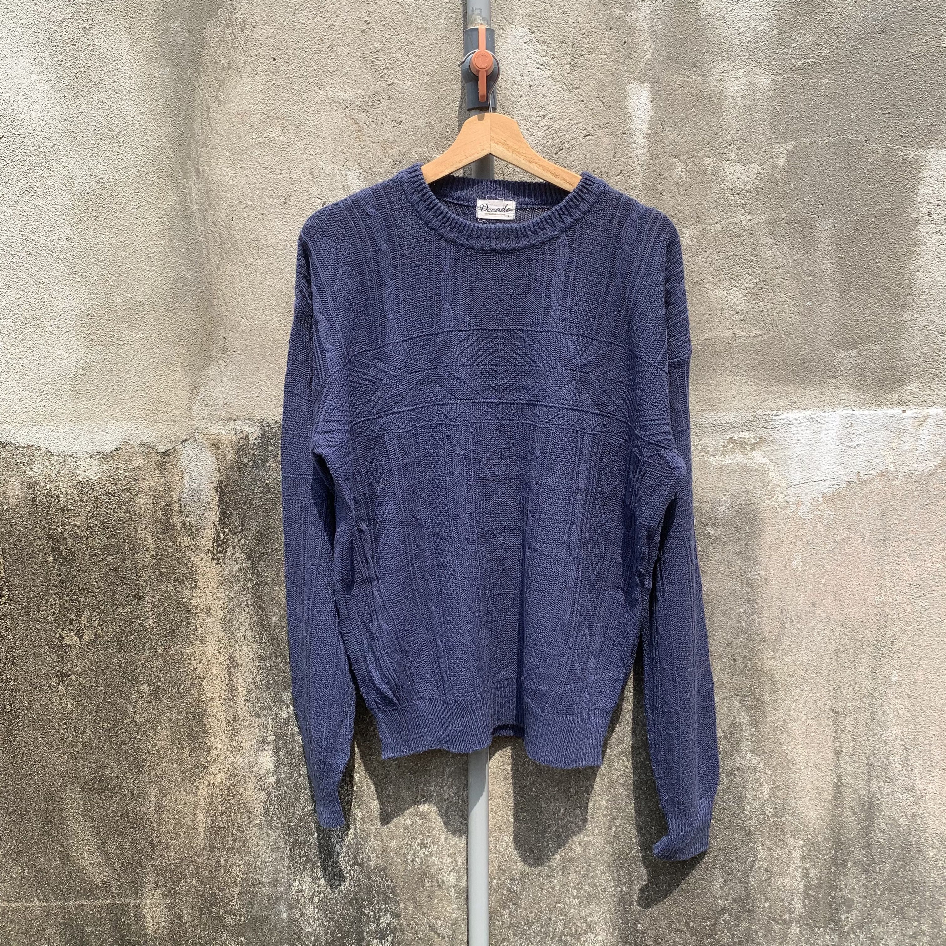 Aran Isles Knitwear Vintage DECADE JAPAN Knit Jumper Pullover VERY RARE Sweater Size US L / EU 52-54 / 3 - 1 Thumbnail