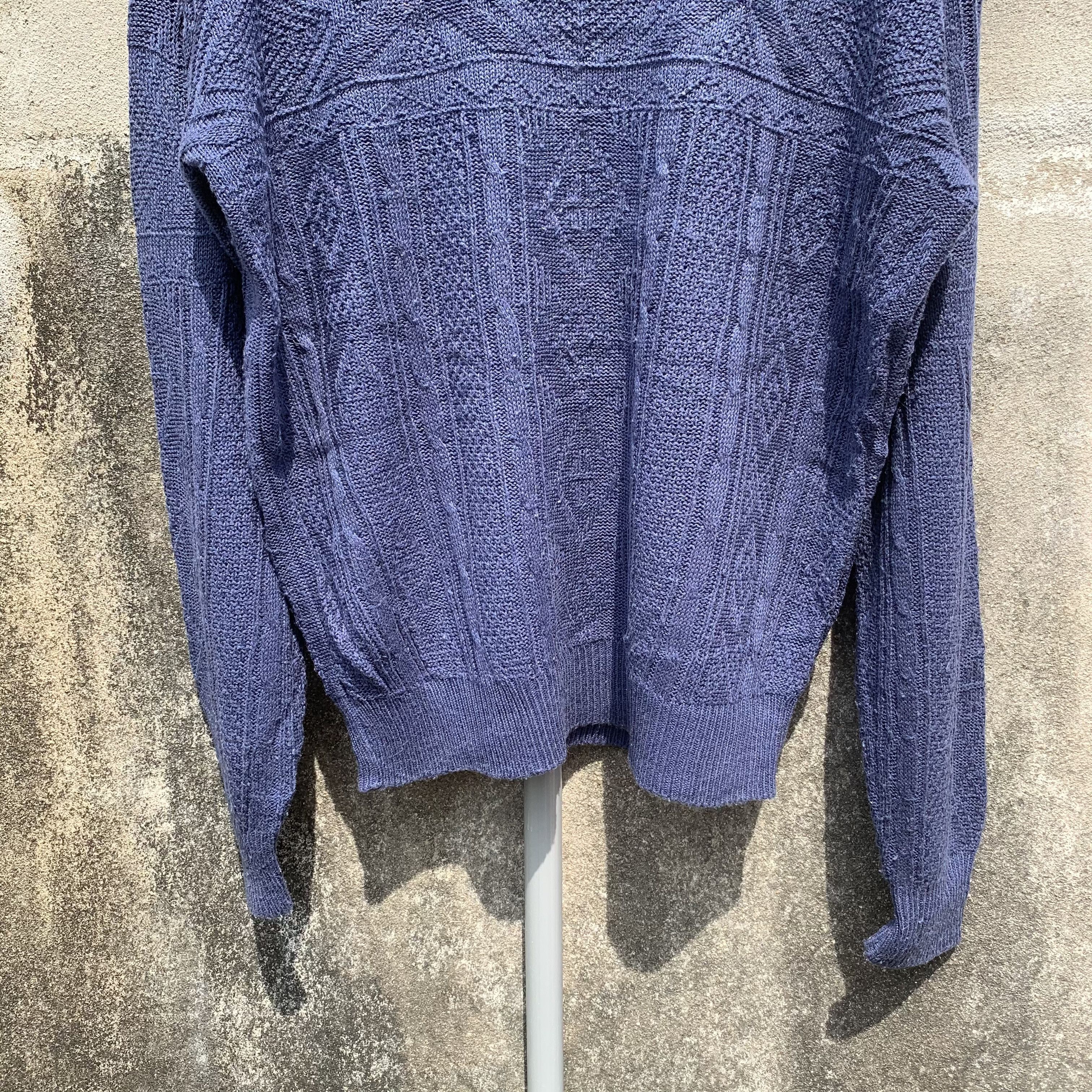 Aran Isles Knitwear Vintage DECADE JAPAN Knit Jumper Pullover VERY RARE Sweater Size US L / EU 52-54 / 3 - 3 Thumbnail