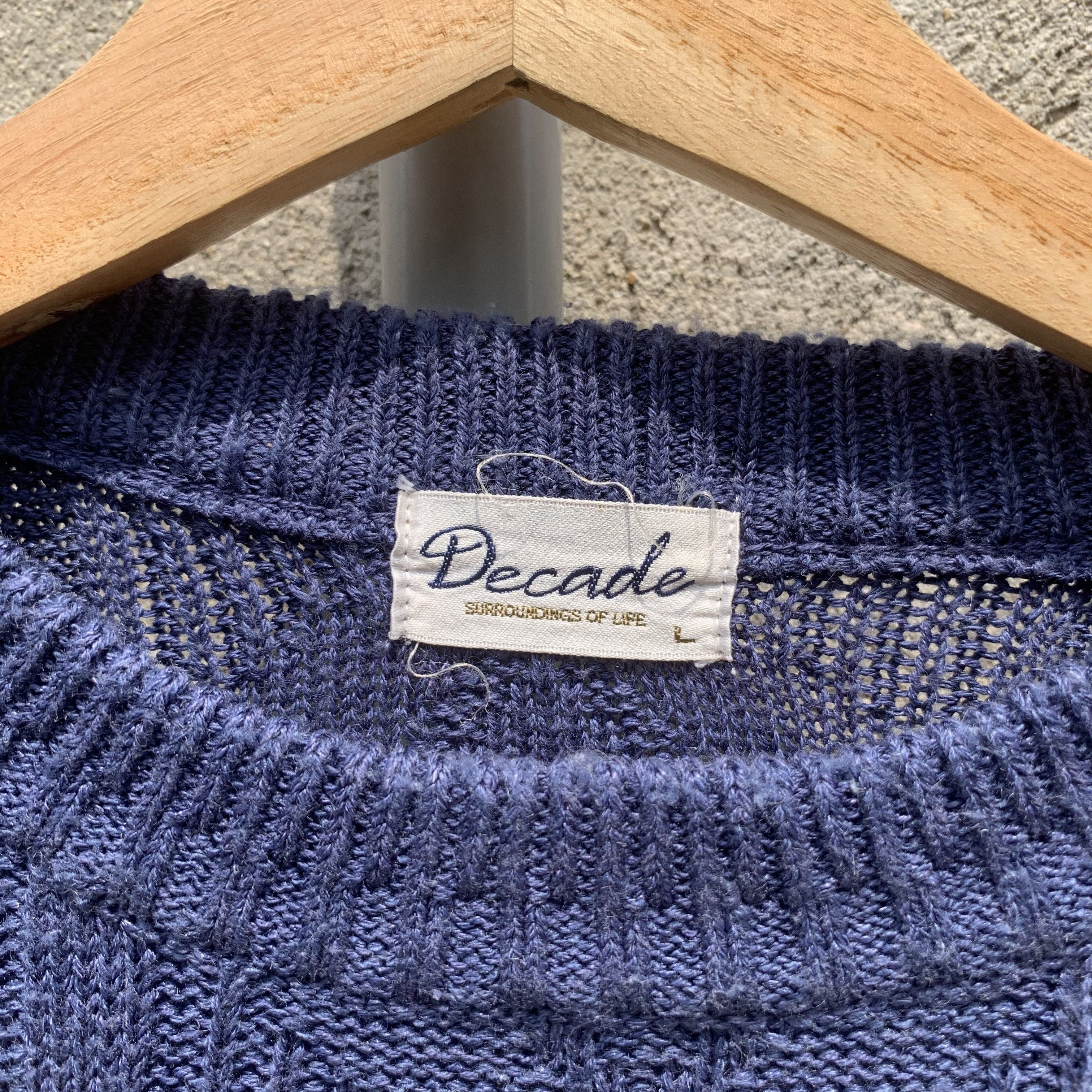 Aran Isles Knitwear Vintage DECADE JAPAN Knit Jumper Pullover VERY RARE Sweater Size US L / EU 52-54 / 3 - 5 Thumbnail