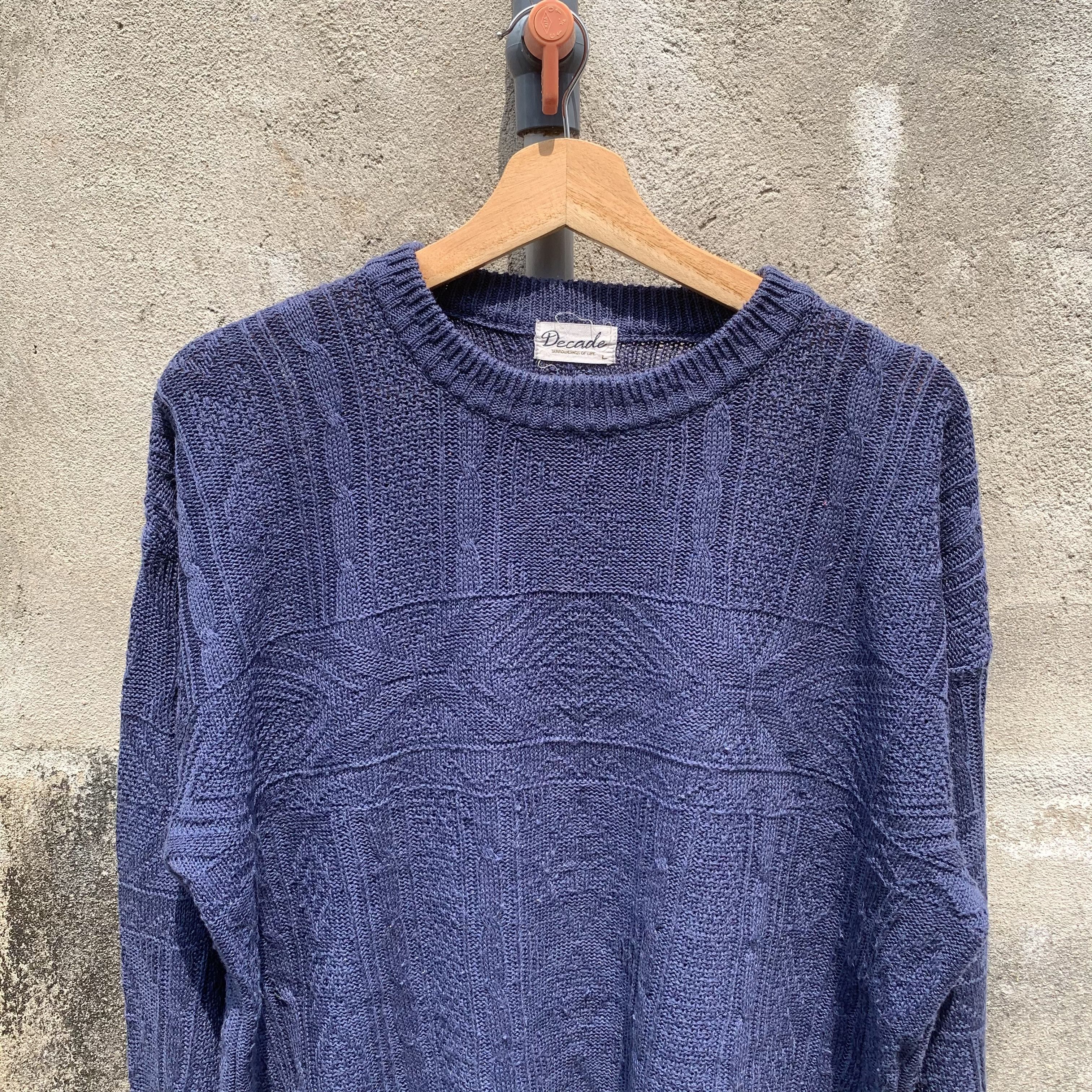 Aran Isles Knitwear Vintage DECADE JAPAN Knit Jumper Pullover VERY RARE Sweater Size US L / EU 52-54 / 3 - 2 Thumbnail