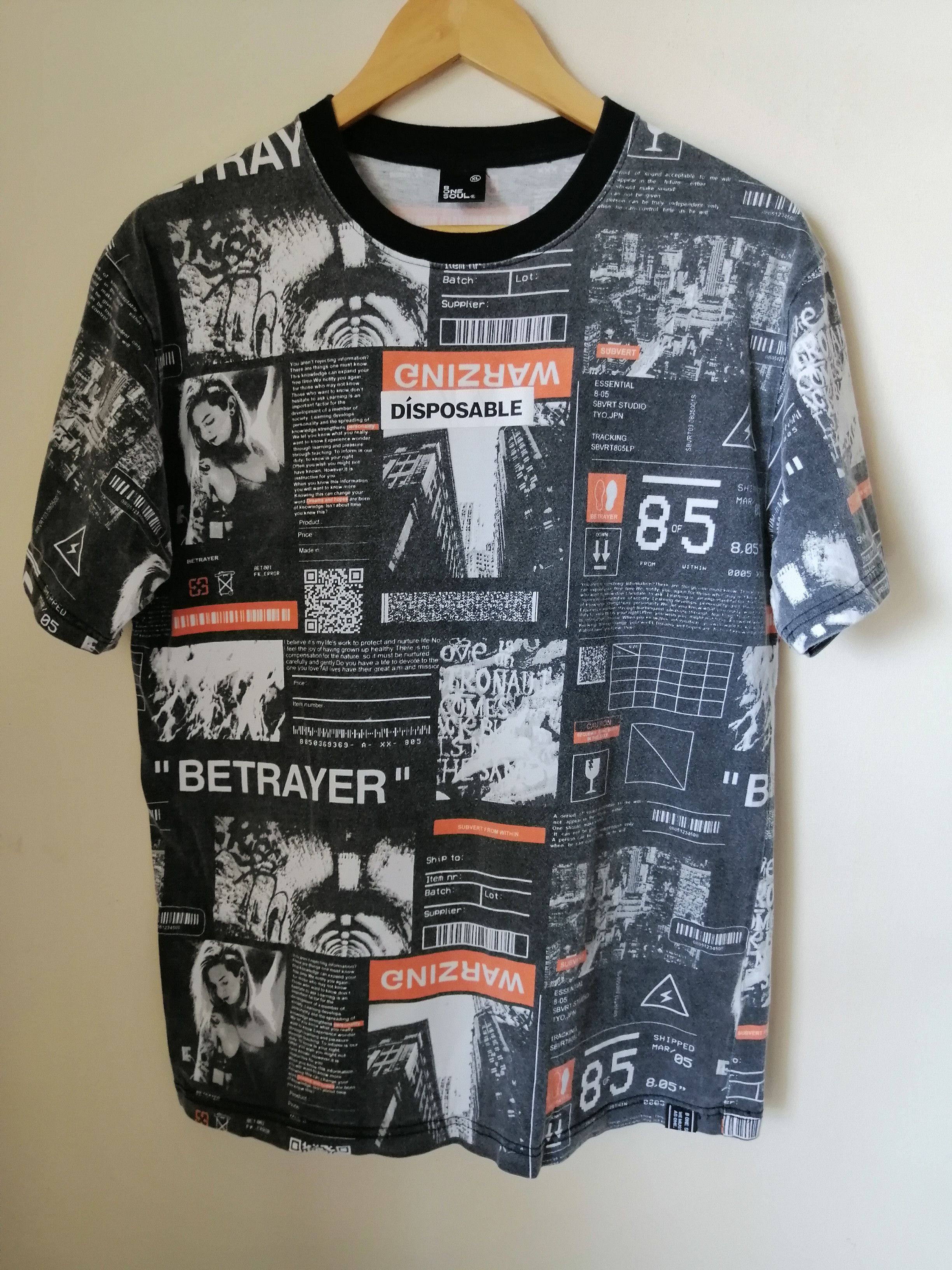 Japanese Brand Full print Be One Soul tshirt x Japanes Brand Size US XL / EU 56 / 4 - 3 Thumbnail