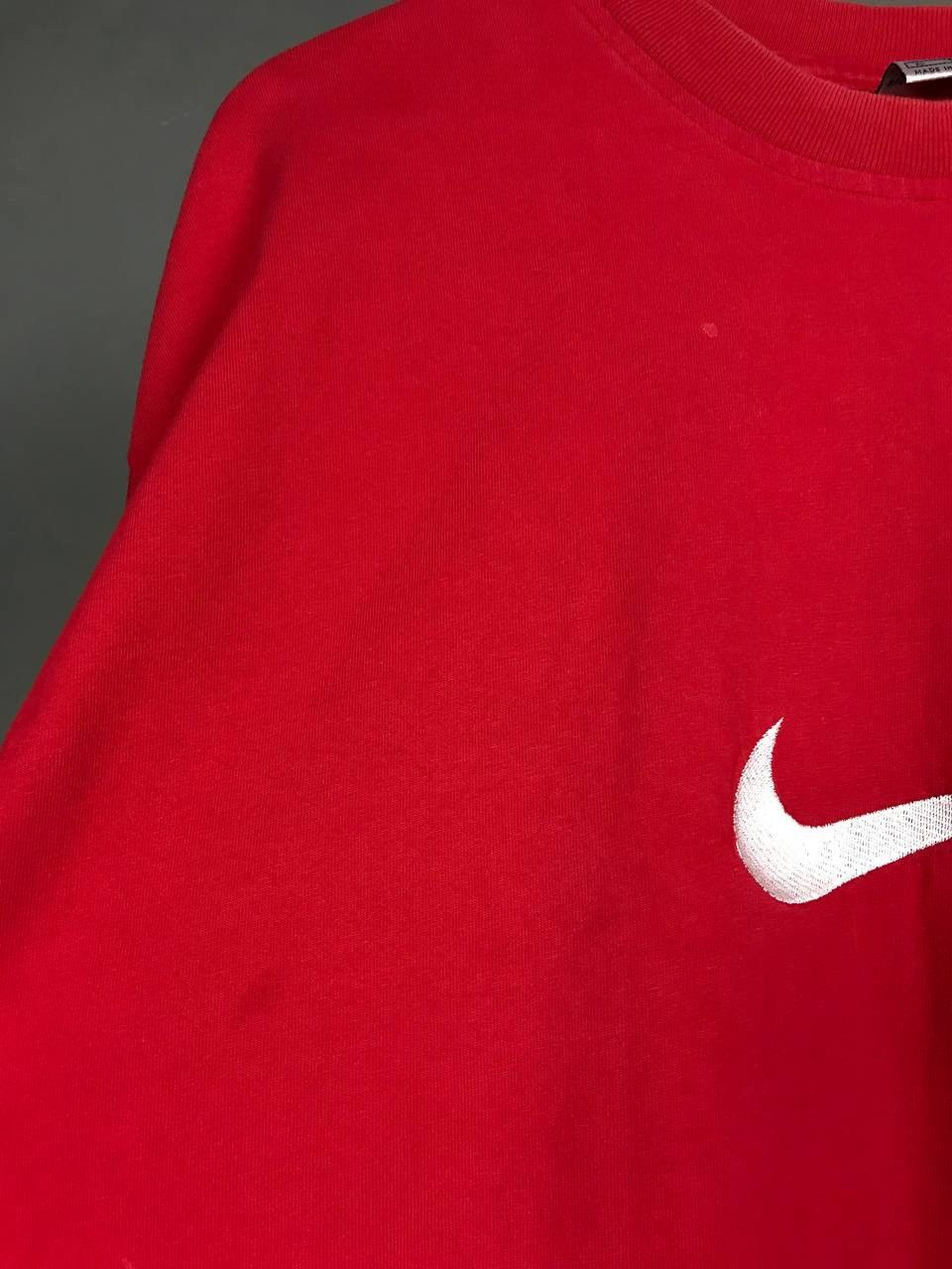 Nike × Vintage Nike swoosh streetwear vintage center logo tee Size US XL / EU 56 / 4 - 10 Thumbnail
