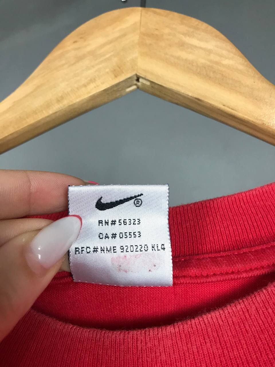 Nike × Vintage Nike swoosh streetwear vintage center logo tee Size US XL / EU 56 / 4 - 5 Thumbnail