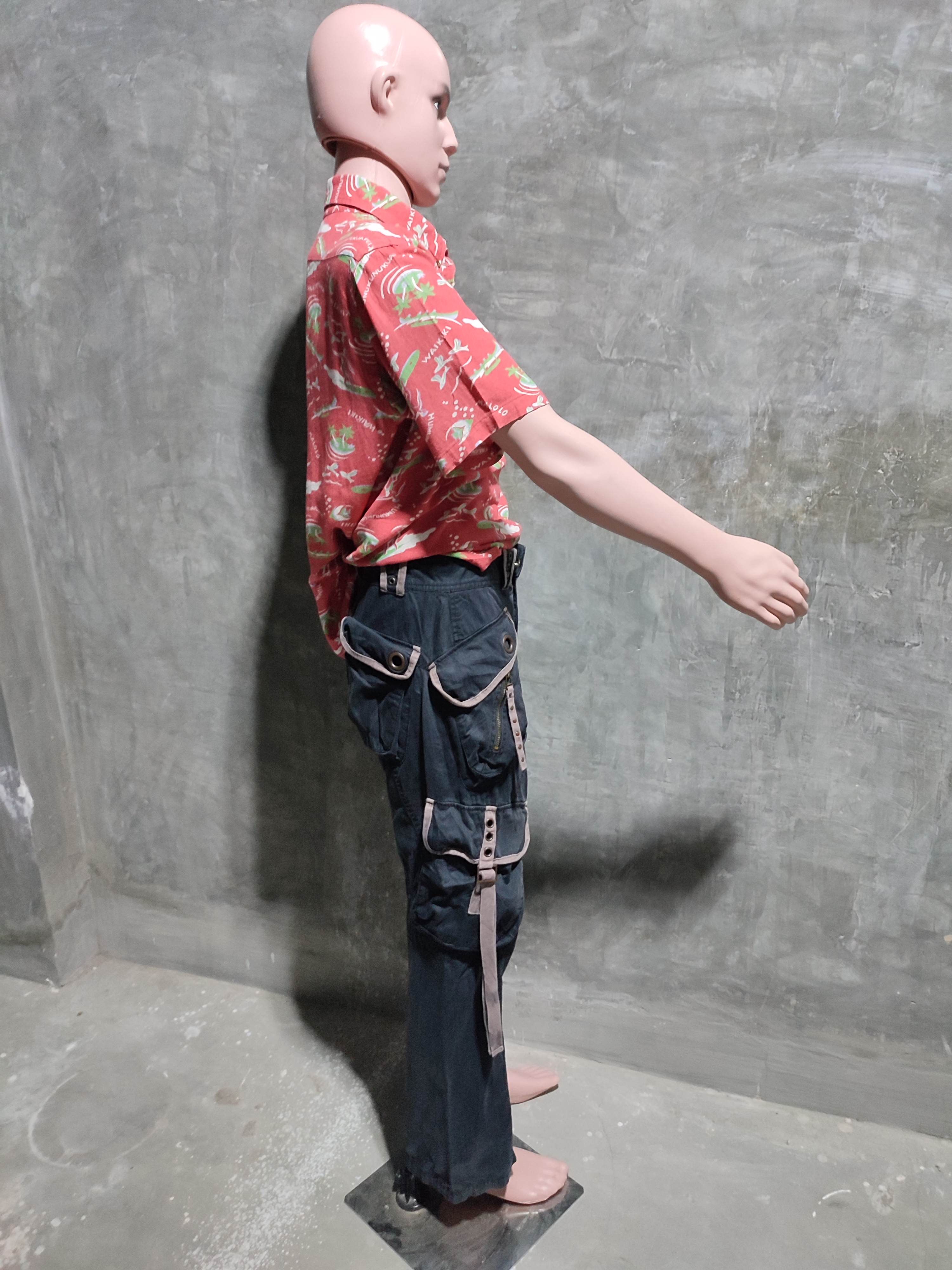 Designer 🔥Jambangee Multipocket Tactical Cargo Pants bondage Punk Size US 31 - 12 Thumbnail
