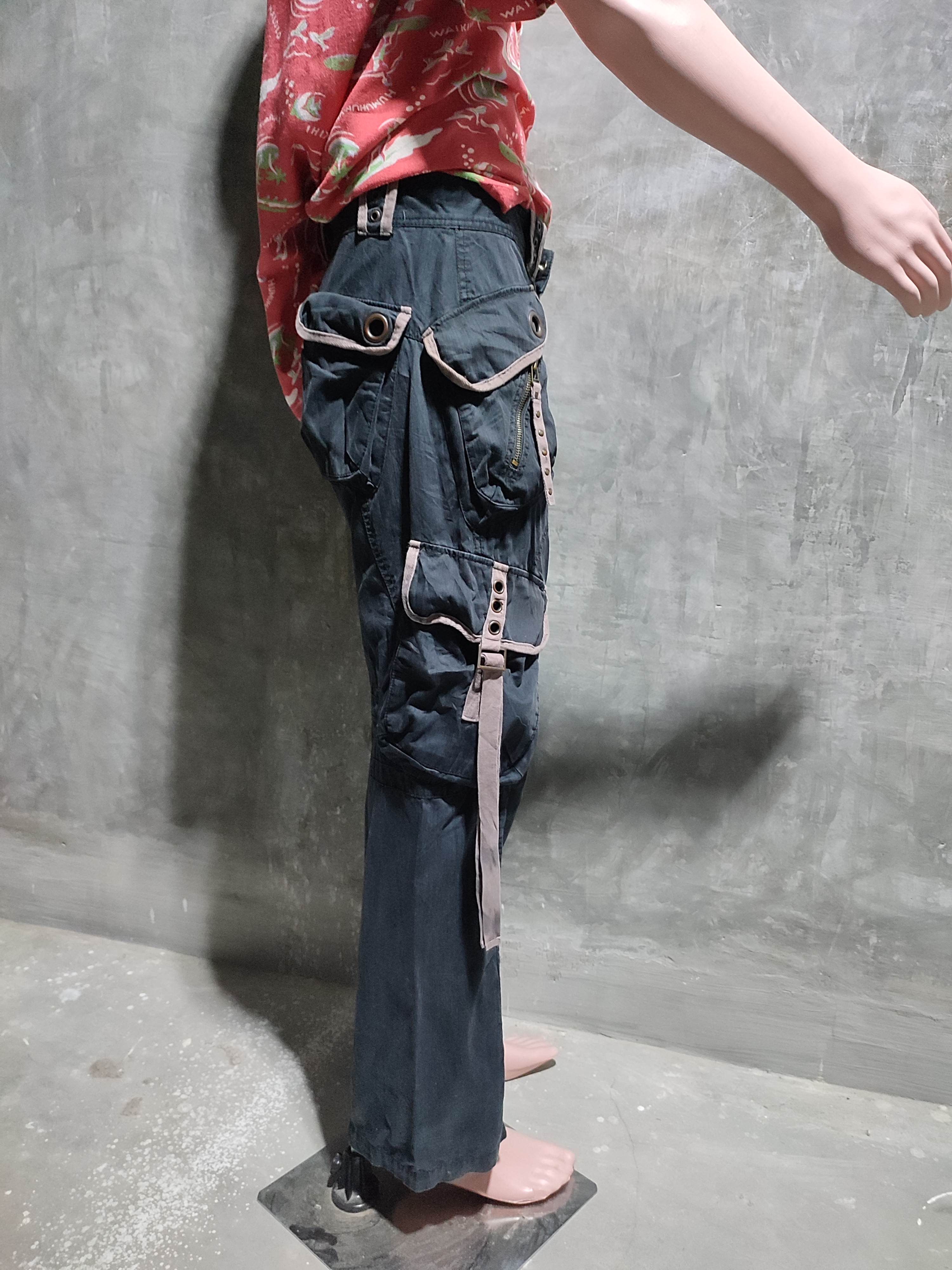 Designer 🔥Jambangee Multipocket Tactical Cargo Pants bondage Punk Size US 31 - 11 Thumbnail