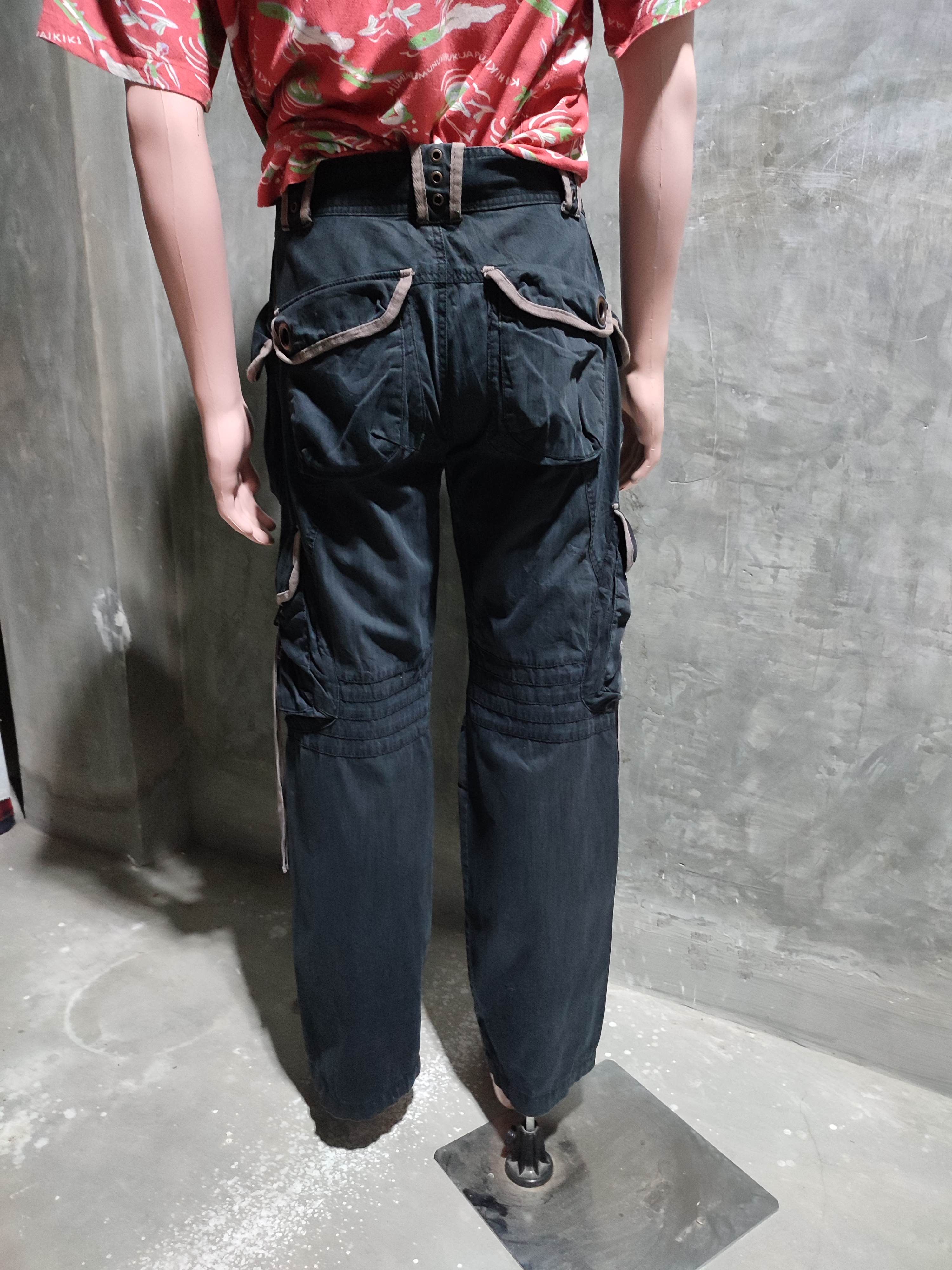 Designer 🔥Jambangee Multipocket Tactical Cargo Pants bondage Punk Size US 31 - 15 Thumbnail