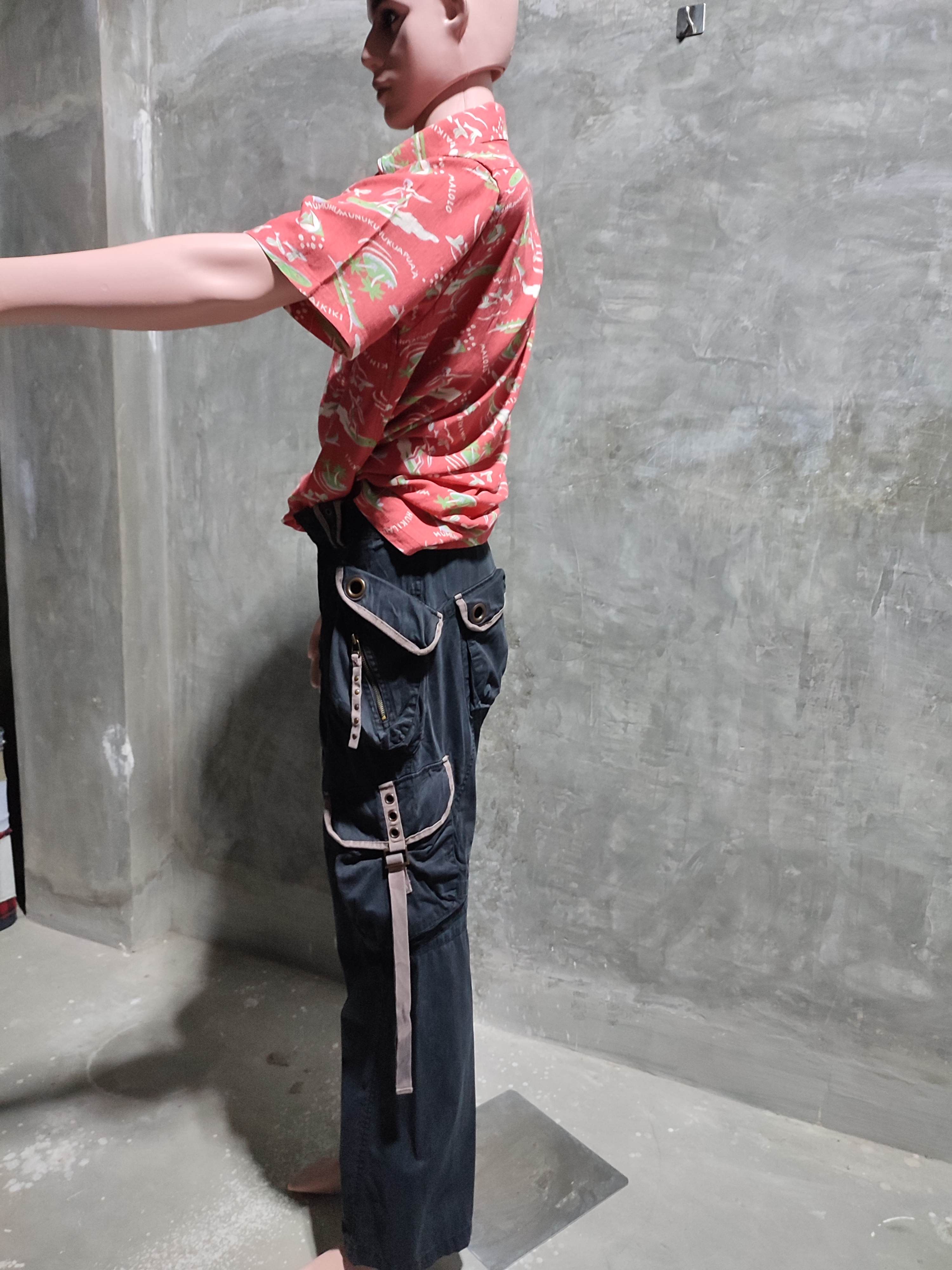 Designer 🔥Jambangee Multipocket Tactical Cargo Pants bondage Punk Size US 31 - 14 Thumbnail
