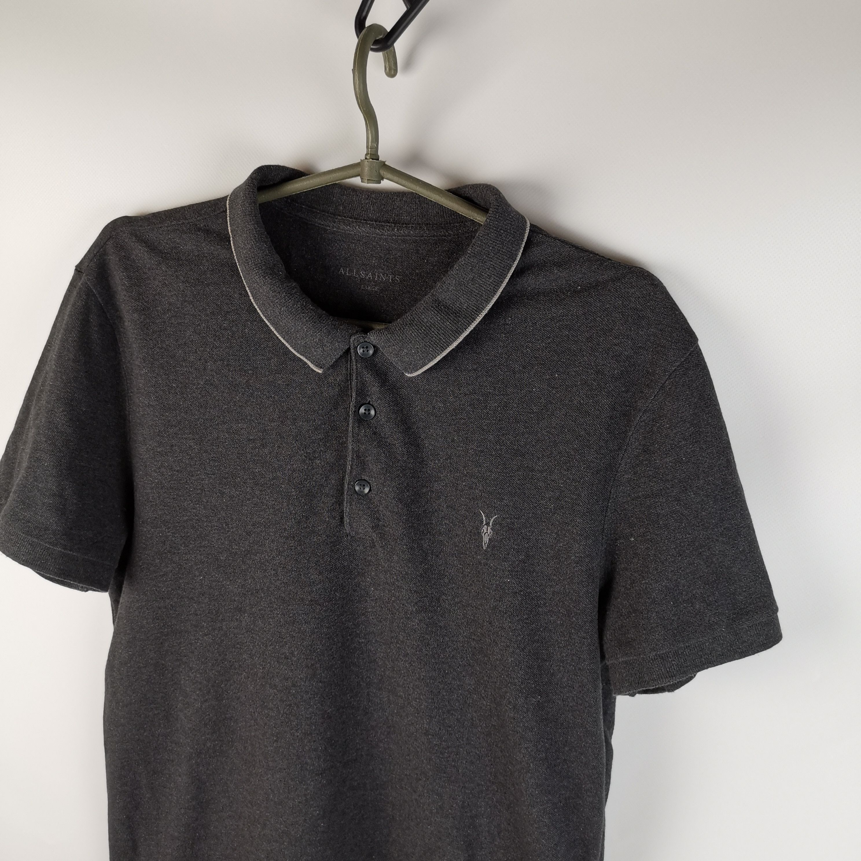 Allsaints Allsaints Houston short sleeve polo shirt grey Size US L / EU 52-54 / 3 - 1 Thumbnail